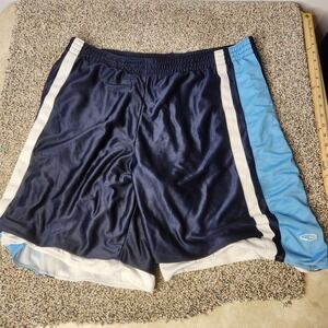 C9 Champion Mesh Dazzle Basketball Shorts Xl Baggy Blue White Stripe Logo Y2k